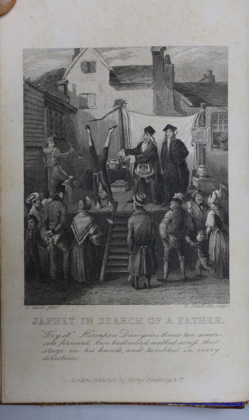 Marryat, Frederick - The Works, 16 vols, 8vo, half calf, G. Routledge & Co., London, 1856-58